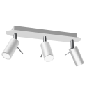 MiLagro Lampa sufitowa Preston 3x mini GU10 Biały/Chrom MLP7616