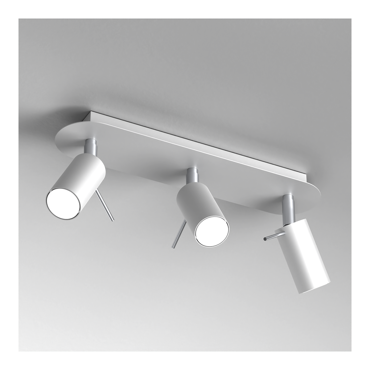 MiLagro Lampa sufitowa Preston 3x mini GU10 Biały/Chrom MLP7616