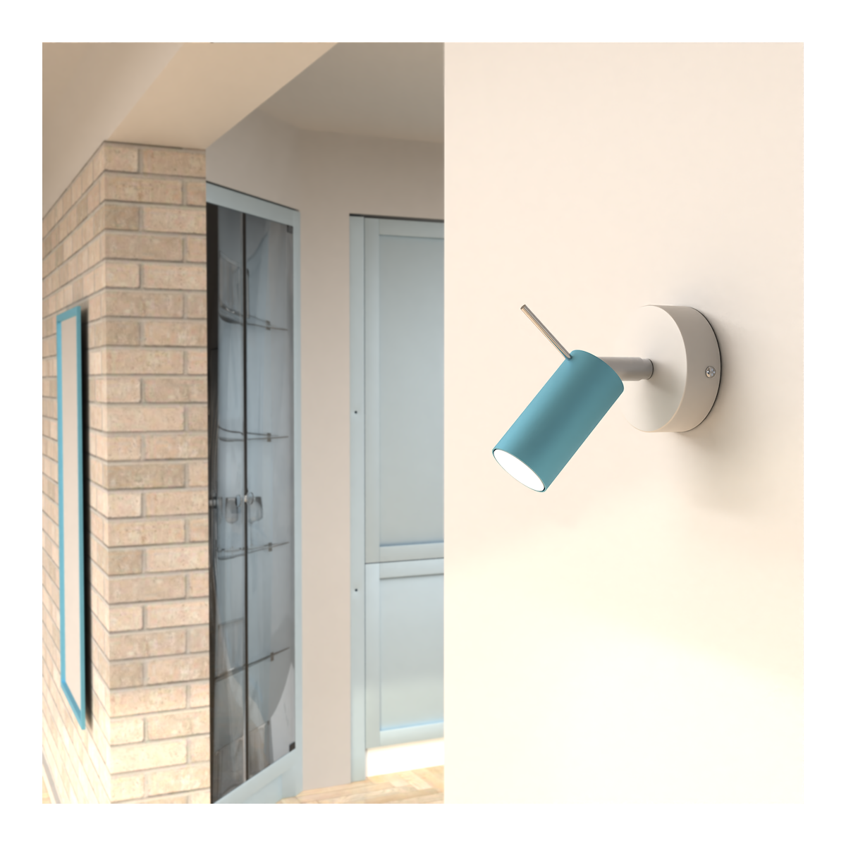 MiLagro Kinkiet Preston 1x mini GU10 Niebieski / Biały MLP7622