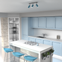 MiLagro PRESTON Blue White 3xGU10 unikalne oświetlenie