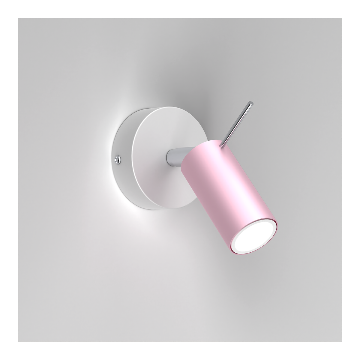 MiLagro Kinkiet Preston 1x mini GU10 Różowy / Biały MLP7626
