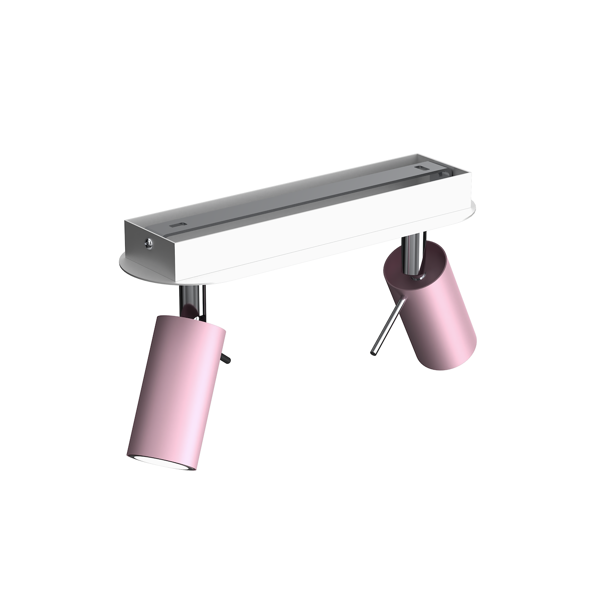 MiLagro Lampa sufitowa Preston 2x mini GU10 Różowy/Biały MLP7627