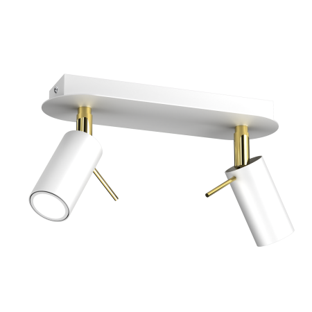 MiLagro PRESTON Gold White 2xGU10 nowoczesne oświetlenie