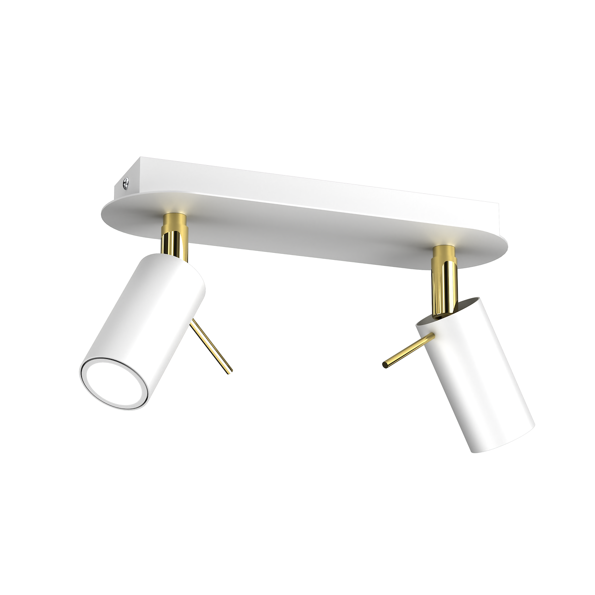 MiLagro PRESTON Gold White 2xGU10 nowoczesne oświetlenie