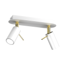MiLagro PRESTON Gold White 2xGU10 nowoczesne oświetlenie