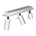 MiLagro PRESTON Gold White 3xGU10 efektowne oświetlenie