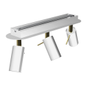 MiLagro PRESTON Gold White 3xGU10 efektowne oświetlenie
