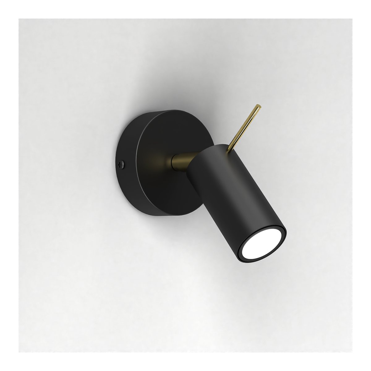 MiLagro Kinkiet PRESTON GOLD/BLACK 1x mini GU10 MLP7634