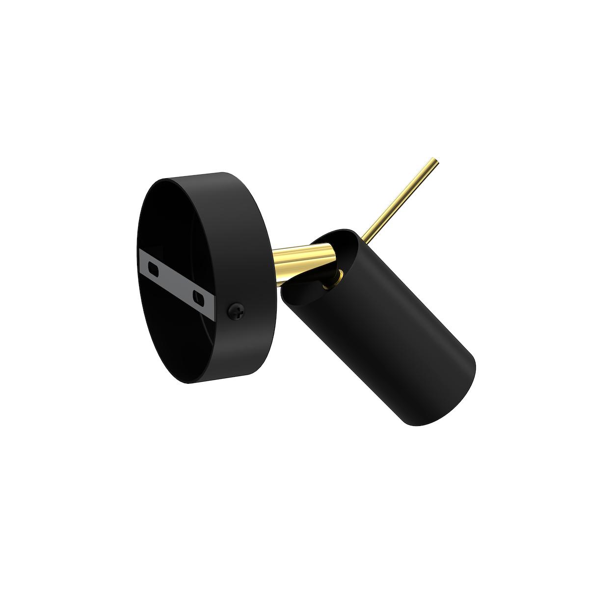 MiLagro Kinkiet PRESTON GOLD/BLACK 1x mini GU10 MLP7634