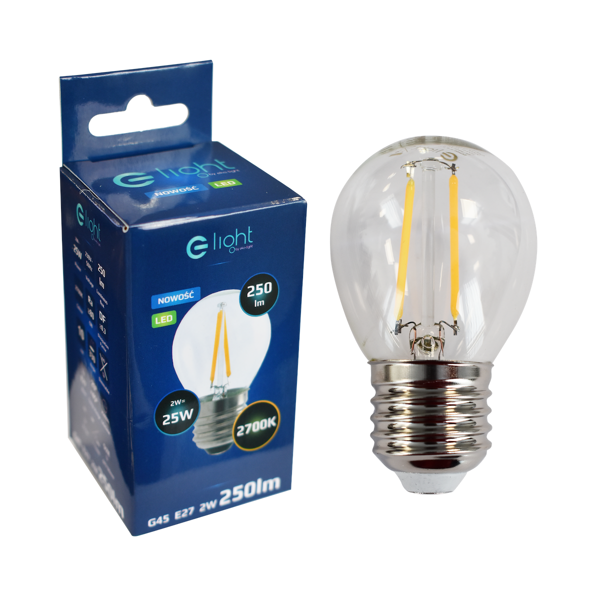 MiLagro Żarówka Filament LED 2W E27 wyjątkowe oświetlenie