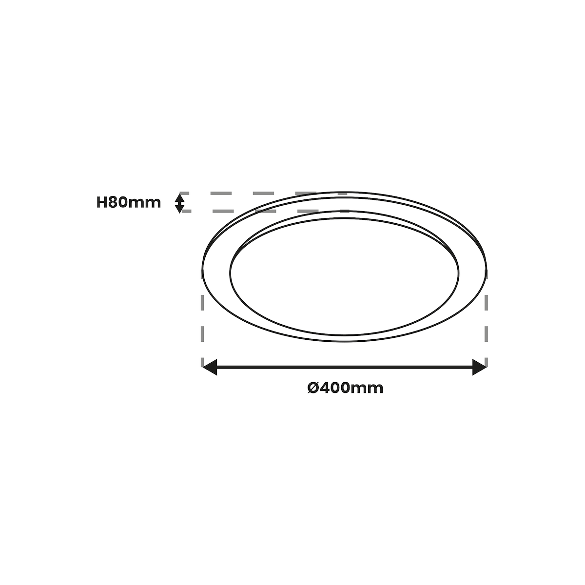 MiLagro Plafon ONTARIO LED 24W 400mm designerskie lampy LED