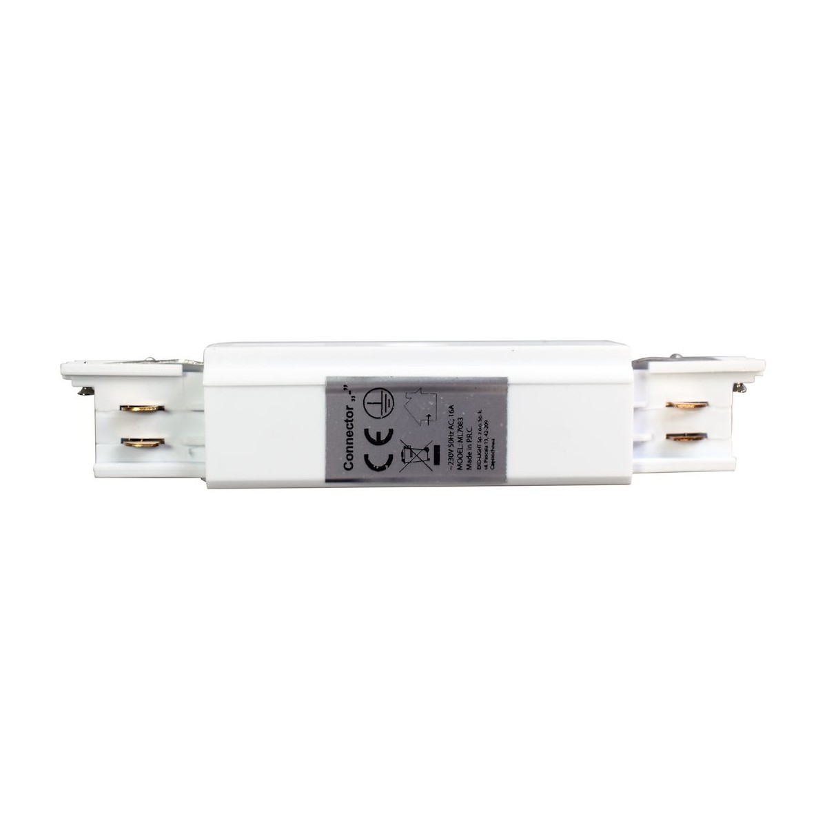MiLagro Łącznik Track Light Biały wyjątkowe oświetlenie
