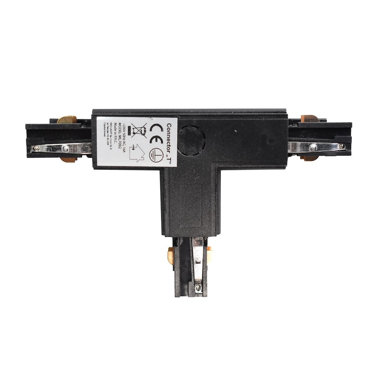 MiLagro Łącznik Track Light T DR Czarny premium oświetlenie