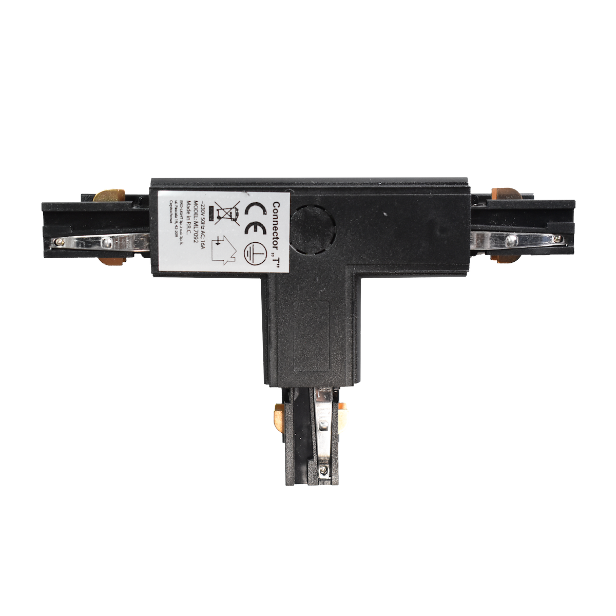 MiLagro Łącznik Track Light T DR Czarny premium oświetlenie