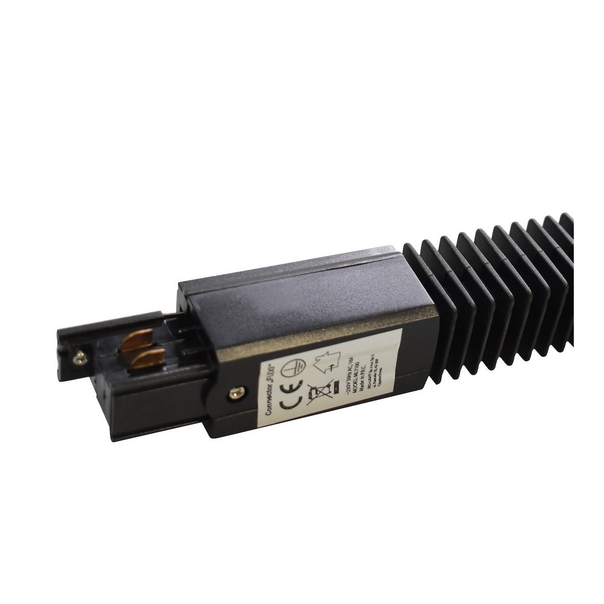 MiLagro Łącznik Track Light Flexi Czarny nowoczesne lampy do wnętrz