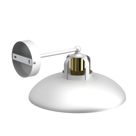 MiLagro Kinkiet Felix 1xE27 Biały/Złoty MLP7702