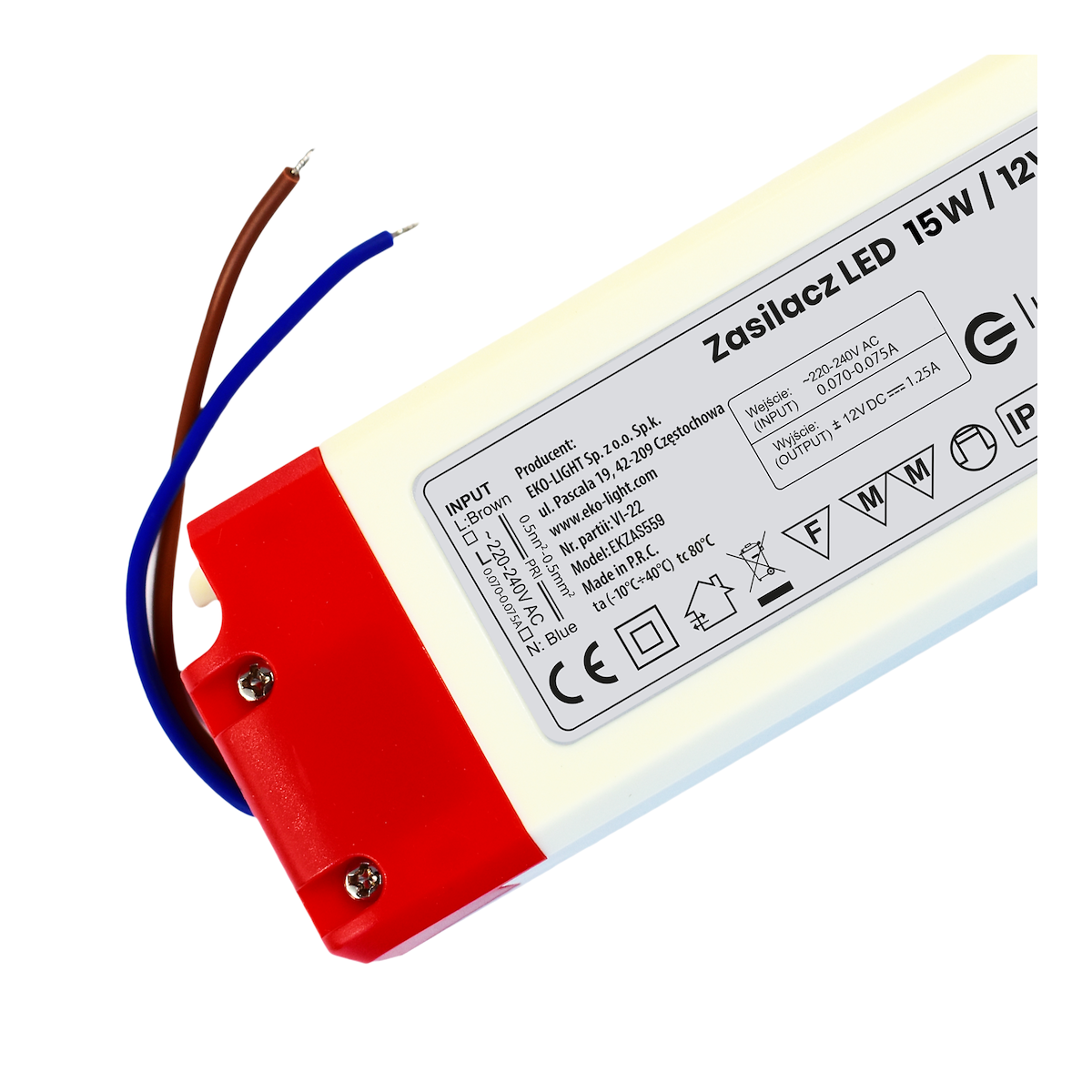 MiLagro Zasilacz LED 15W IP20 EKZAS559 stylowe oświetlenie