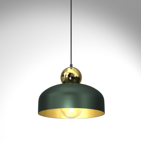 MiLagro Lampa Wisząca HARALD GOLD/GREEN 1xE27 MLP7694