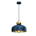 MiLagro Lampa Wisząca HARALD GOLD/NAVY BLUE 1xE27 MLP7695