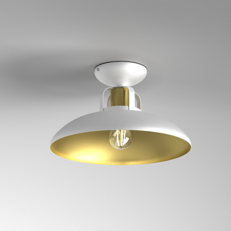 MiLagro Lampa sufitowa Felix Biały Złoty wyjątkowa iluminacja