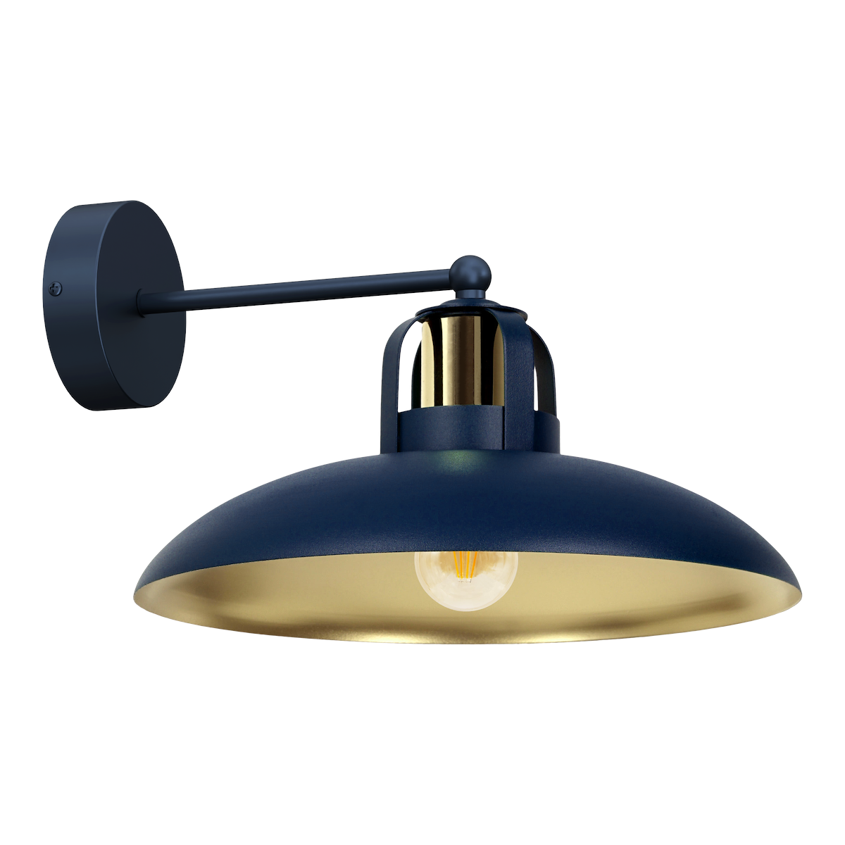 MiLagro Kinkiet FELIX NAVY BLUE/GOLD 1xE27 MLP7712