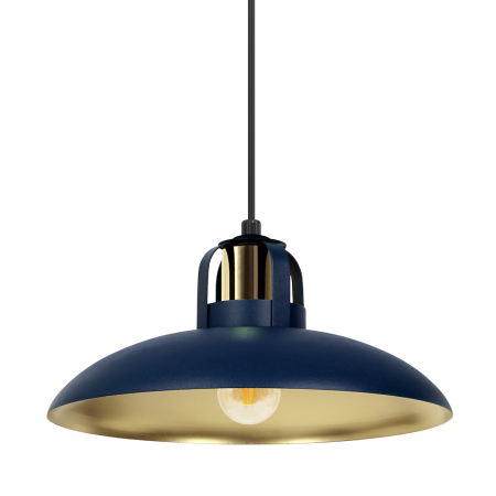 MiLagro Lampa wisząca FELIX NAVY BLUE/GOLD 1xE27 MLP7714
