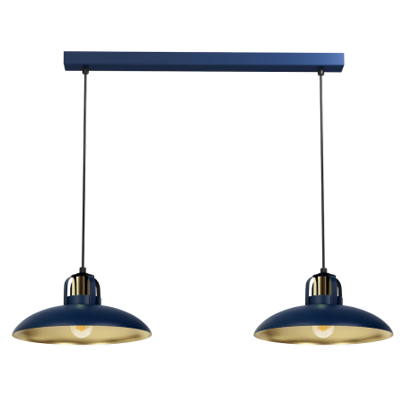 MiLagro Lampa wisząca FELIX 2xE27 Granat unikalne oświetlenie