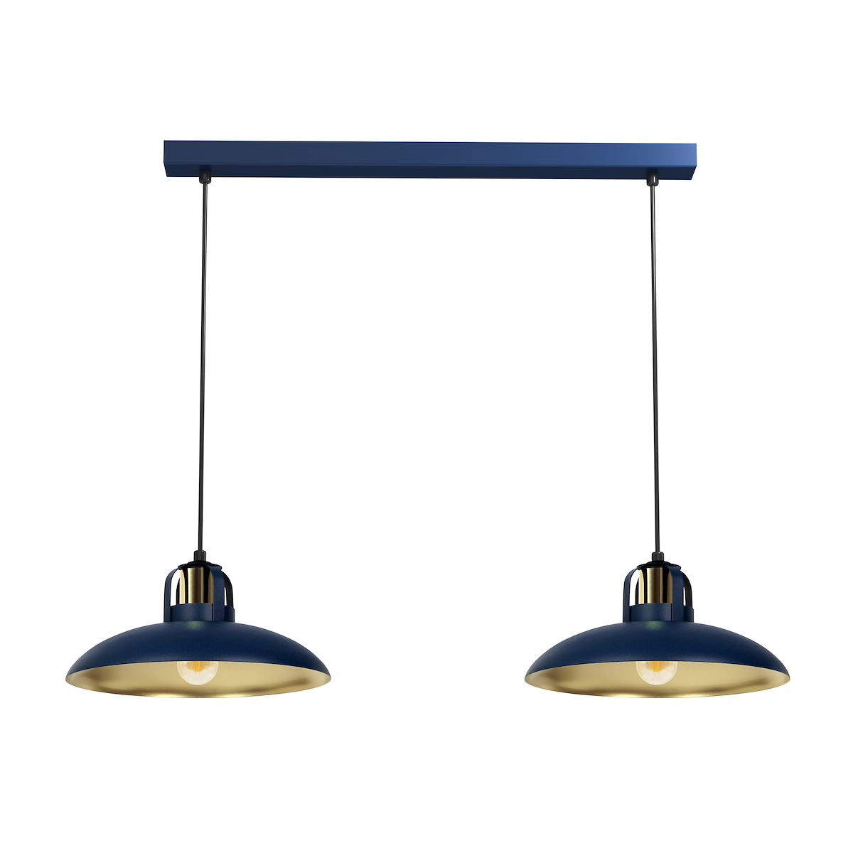 MiLagro Lampa wisząca FELIX 2xE27 Granat unikalne oświetlenie