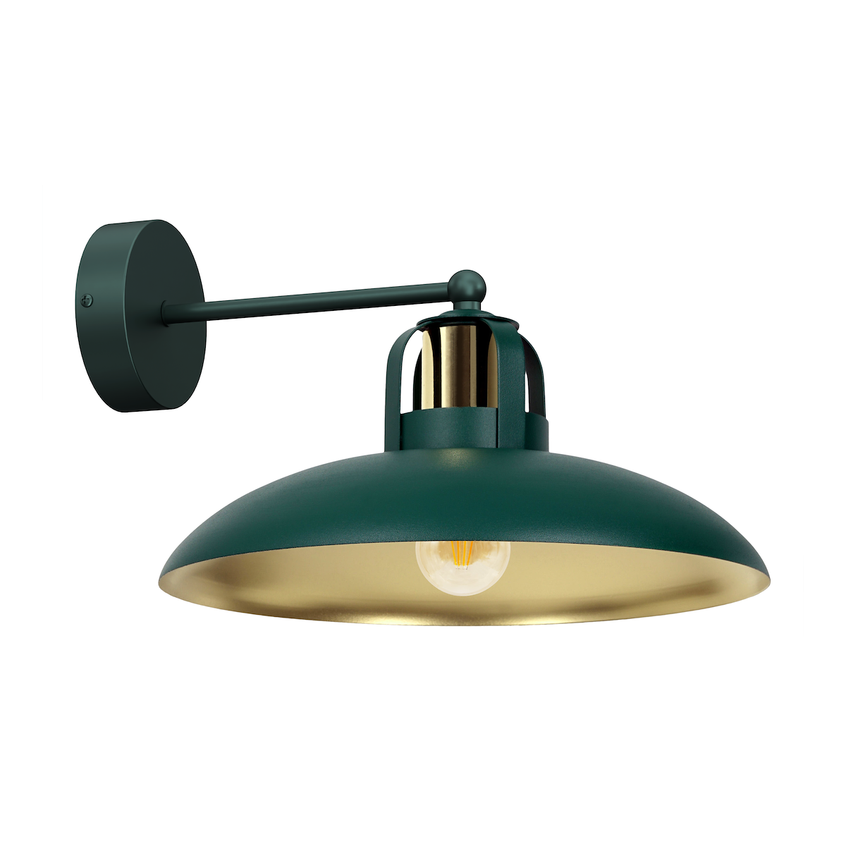 MiLagro Kinkiet FELIX GREEN/GOLD 1xE27 MLP7707