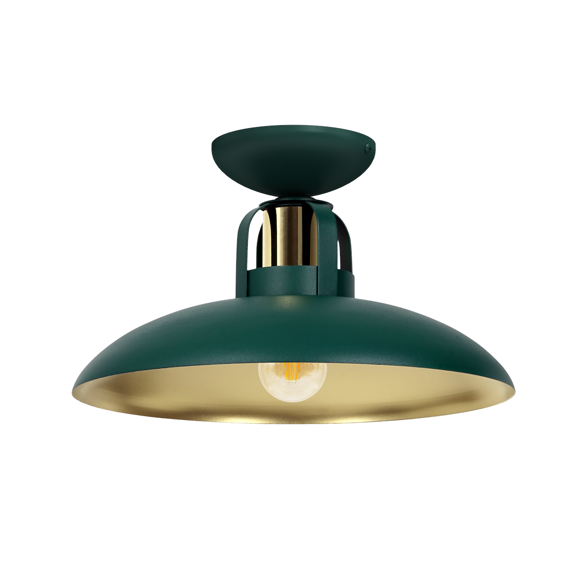 MiLagro Lampa sufitowa FELIX GREEN/GOLD 1xE27 MLP7708