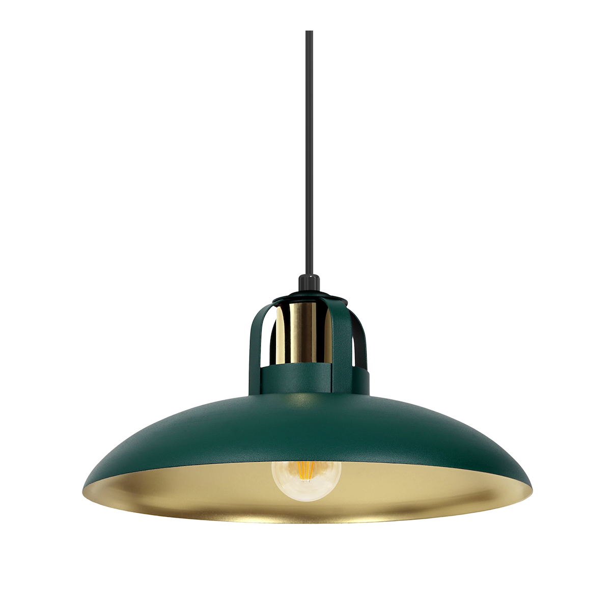 MiLagro Lampa wisząca FELIX Green Gold nowoczesne lampy do wnętrz