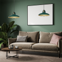 MiLagro Lampa wisząca FELIX GREEN/GOLD 1xE27 MLP7709