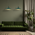 MiLagro Lampa wisząca FELIX GREEN/GOLD 2xE27 MLP7710