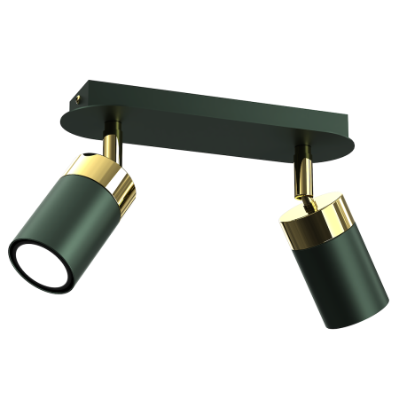 MiLagro Lampa sufitowa JOKER GREEN/GOLD 2xGU10 MLP7718