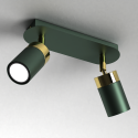 MiLagro Lampa sufitowa JOKER GREEN/GOLD 2xGU10 MLP7718