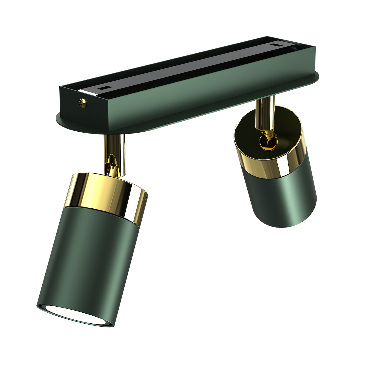 MiLagro Lampa sufitowa JOKER GREEN/GOLD 2xGU10 MLP7718