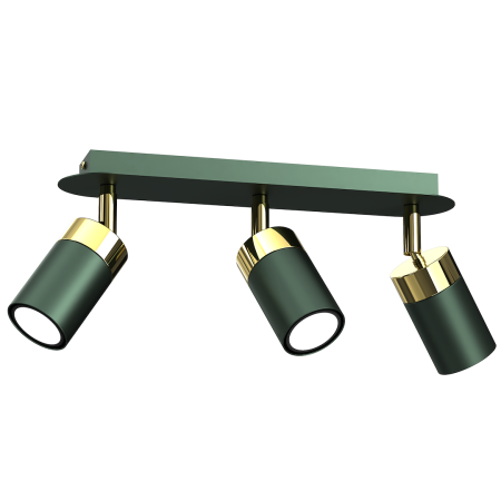 MiLagro Lampa sufitowa JOKER 3xGU10 Green nowoczesne oświetlenie