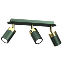 MiLagro Lampa sufitowa JOKER GREEN/GOLD 3xGU10 MLP7719