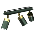 MiLagro Lampa sufitowa JOKER 3xGU10 Green nowoczesne oświetlenie