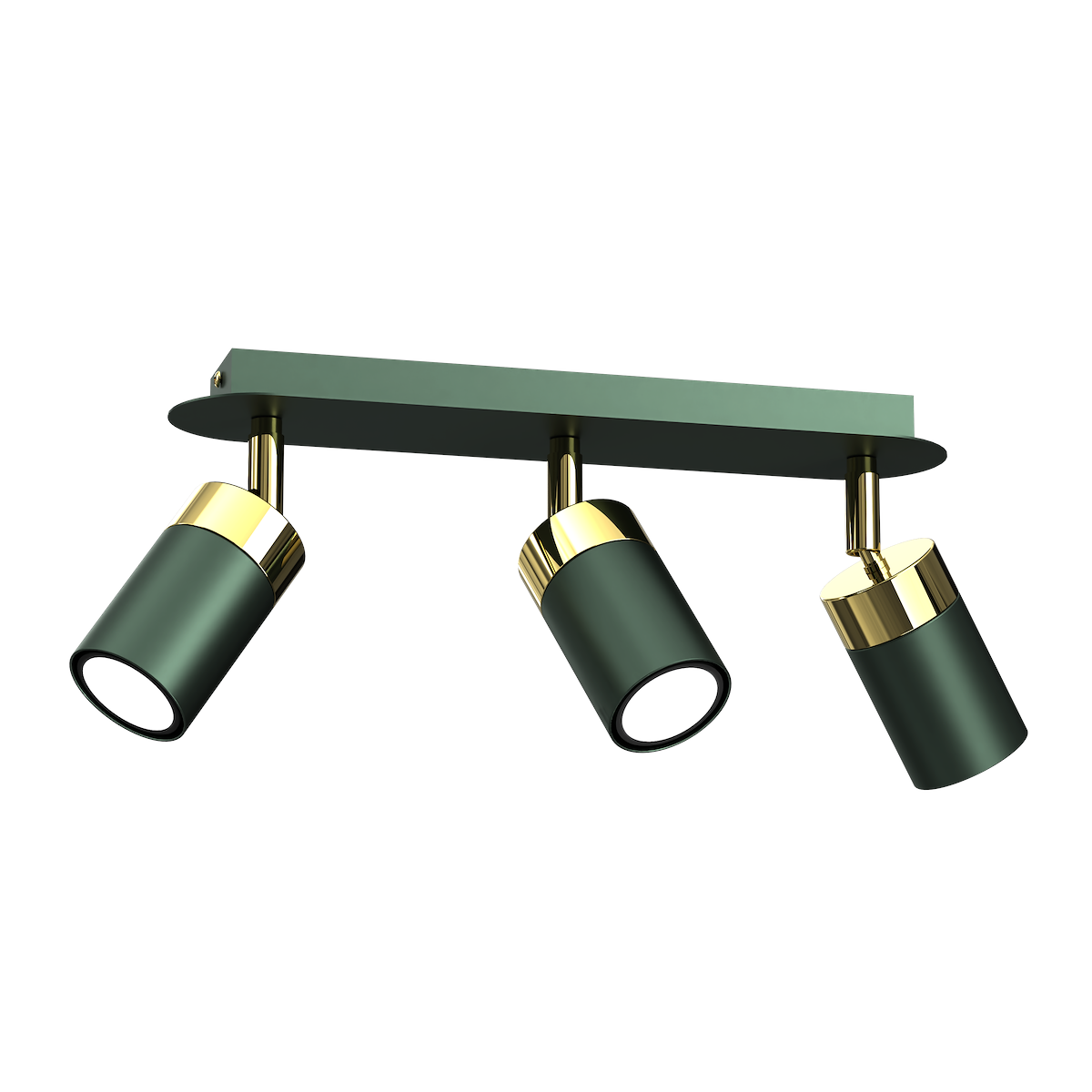 MiLagro Lampa sufitowa JOKER GREEN/GOLD 3xGU10 MLP7719