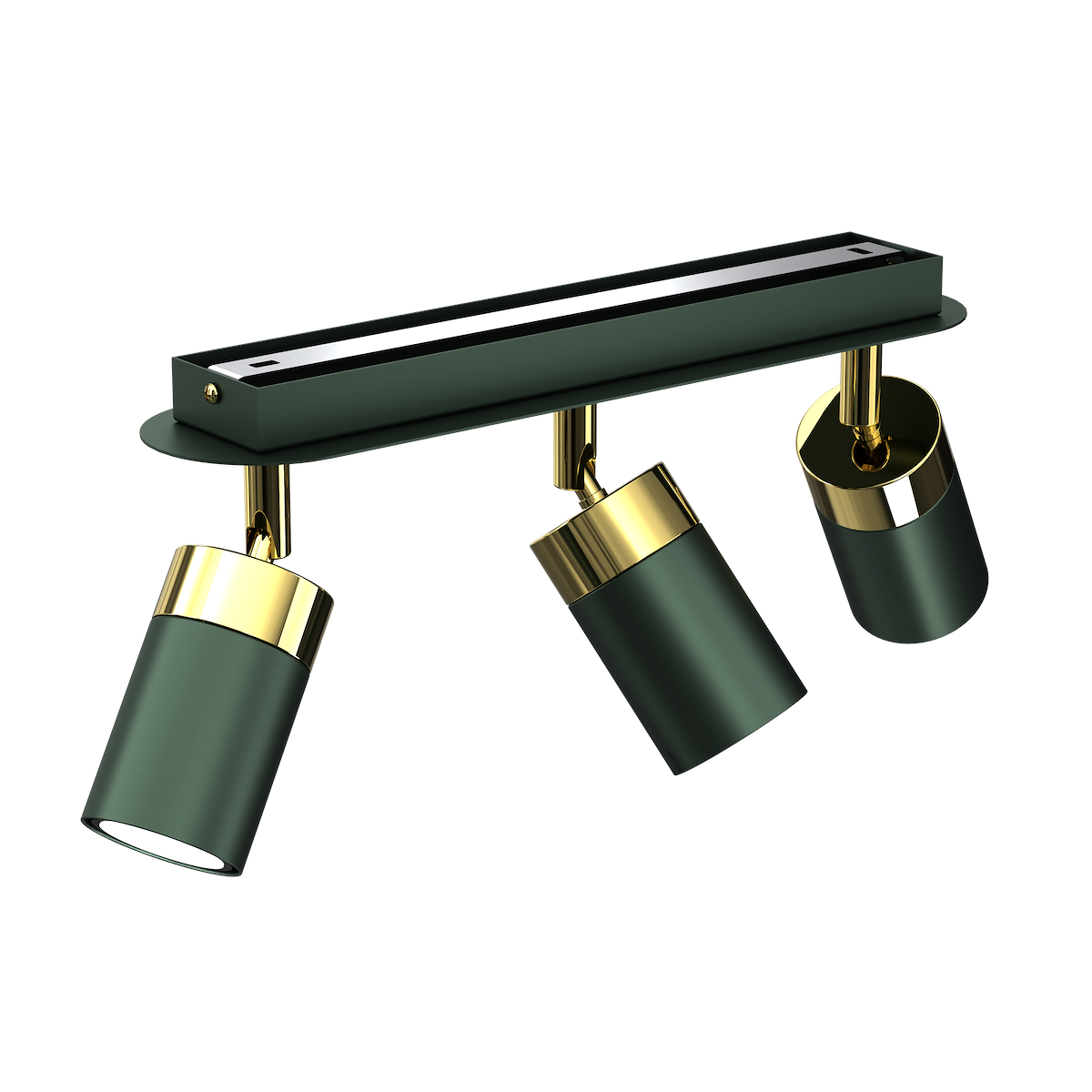 MiLagro Lampa sufitowa JOKER GREEN/GOLD 3xGU10 MLP7719