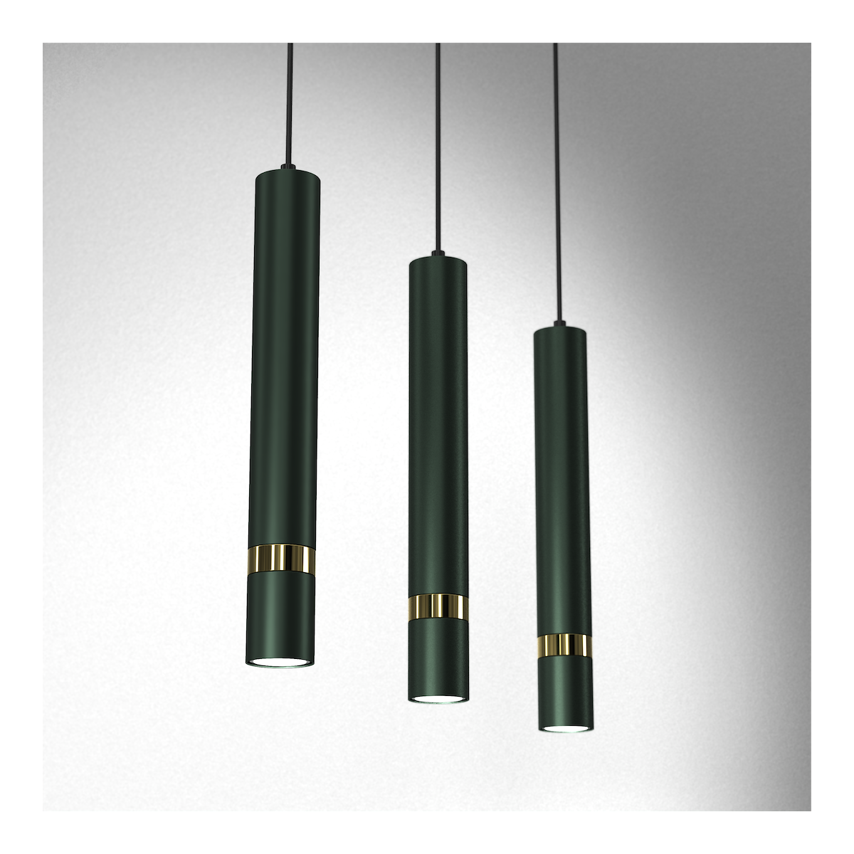MiLagro Lampa wisząca JOKER GREEN/GOLD 3xGU10 MLP7721