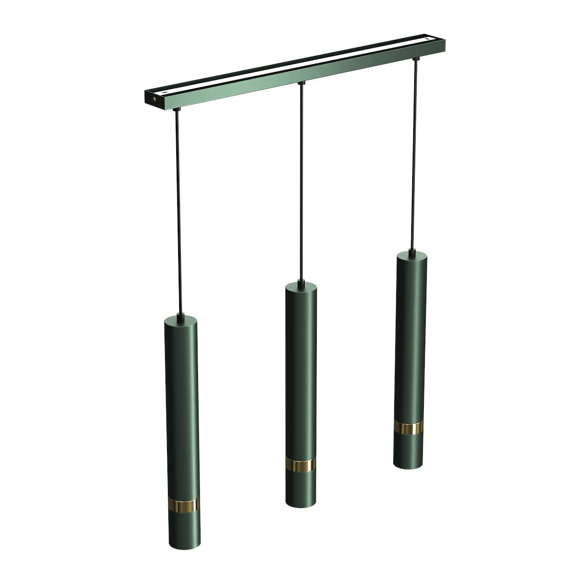 MiLagro Lampa wisząca JOKER 3xGU10 Green dekoracyjne oświetlenie