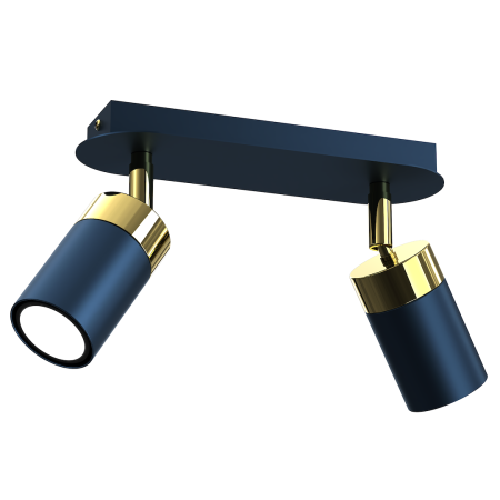 MiLagro Lampa sufitowa JOKER NAVY BLUE/GOLD 2xGU10 MLP7723