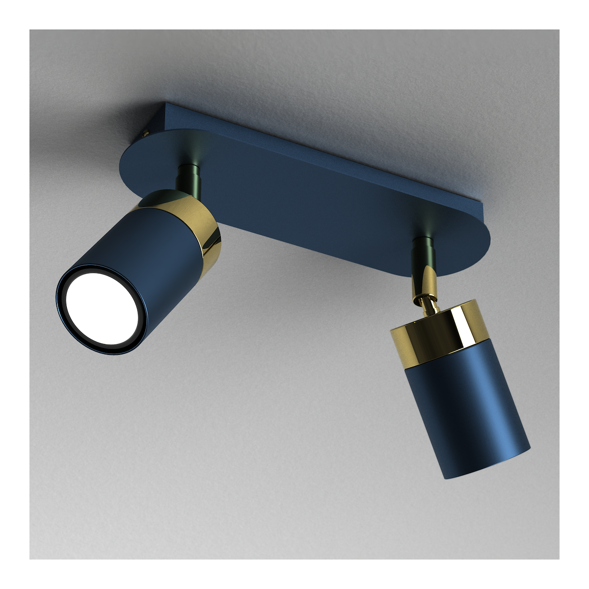 MiLagro Lampa sufitowa JOKER NAVY BLUE/GOLD 2xGU10 MLP7723