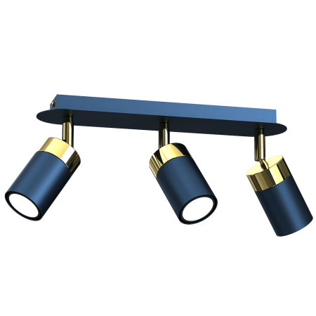 MiLagro Lampa sufitowa JOKER NAVY BLUE/GOLD 3xGU10 MLP7724