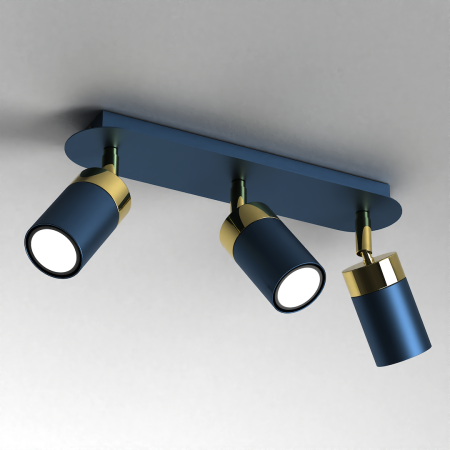 MiLagro Lampa sufitowa JOKER 3xGU10 Navy eleganckie oświetlenie