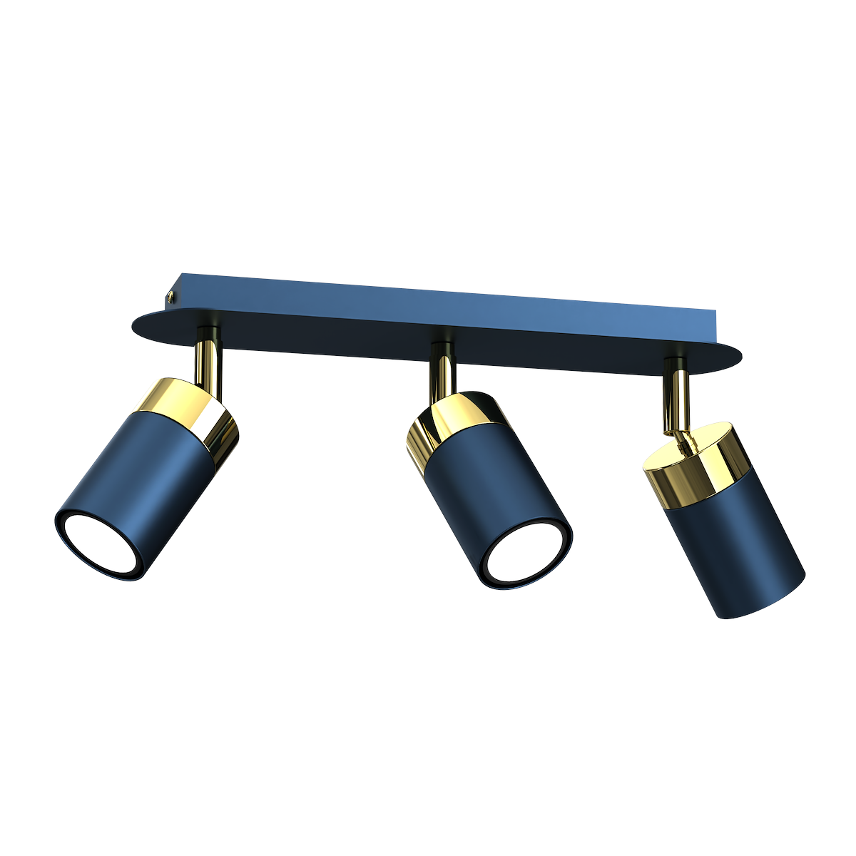 MiLagro Lampa sufitowa JOKER NAVY BLUE/GOLD 3xGU10 MLP7724