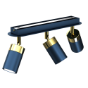 MiLagro Lampa sufitowa JOKER NAVY BLUE/GOLD 3xGU10 MLP7724