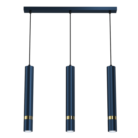MiLagro Lampa wisząca JOKER 3xGU10 Navy nietuzinkowe oświetlenie